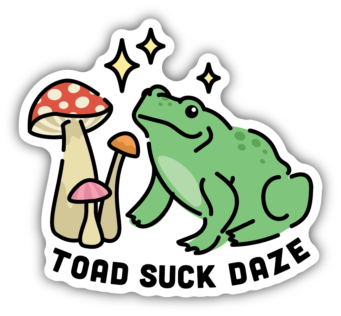 toad suck daze sticker