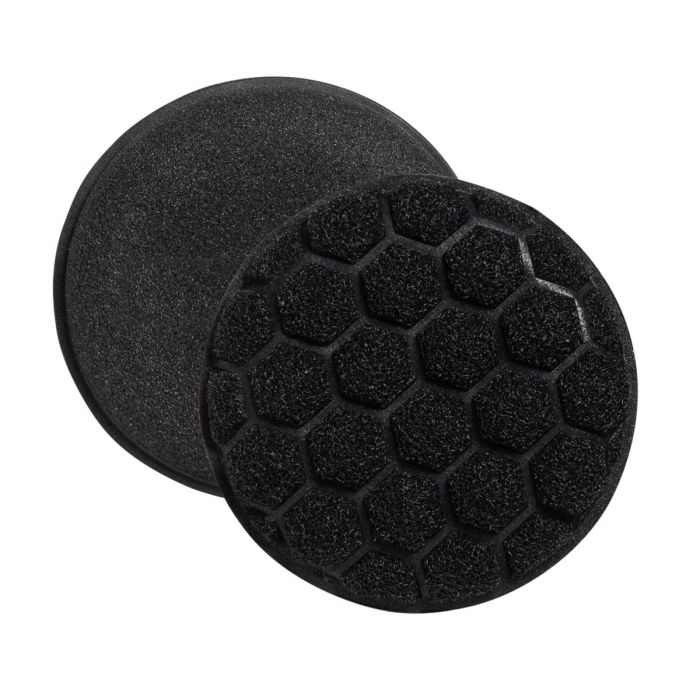 2 black round Power Scrubber Sponges