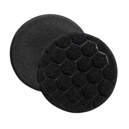 2 black round Power Scrubber Sponges