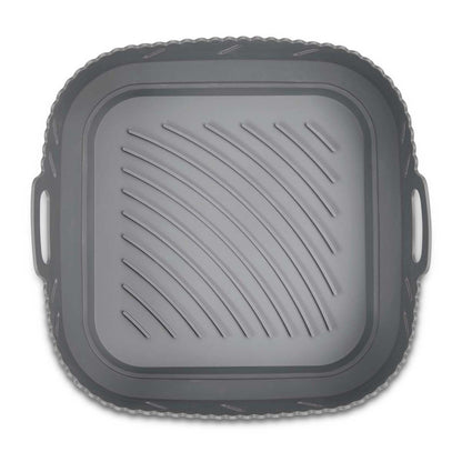 top view of square Silicone Air Fryer Liner