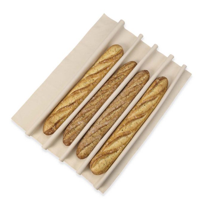 proofing cloth with bread on it