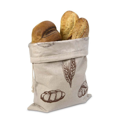 1 bread bag filled with bread