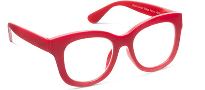angled view of Center Stage Red glasses