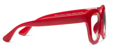 side view of Center Stage Red glasses