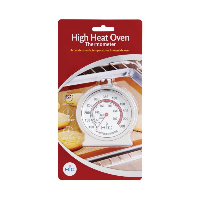 Large Face Oven Thermometer in its card packaging