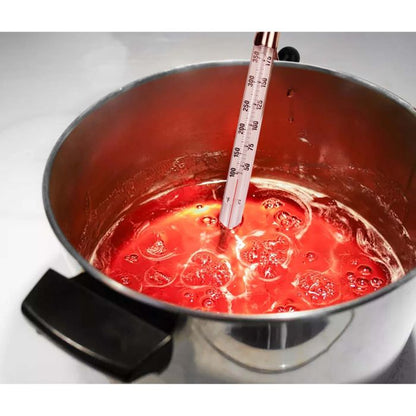 Candy or Deep Fry Thermometer in a pot of boiling liquid