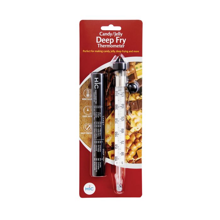 Candy or Deep Fry Thermometer in its card packaging