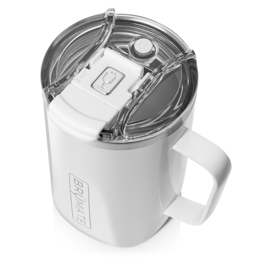toddy with closed lid on a white background