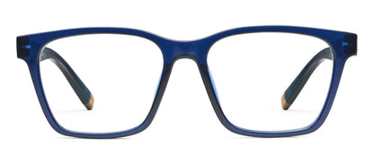 front view of wilder glasses in navy