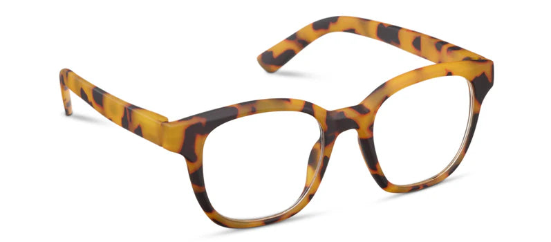 angled view of tokyo tortoise zinnia glasses
