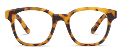 front view of tokyo tortoise zinnia glasses