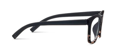 side view of To the Max black/black marble glasses