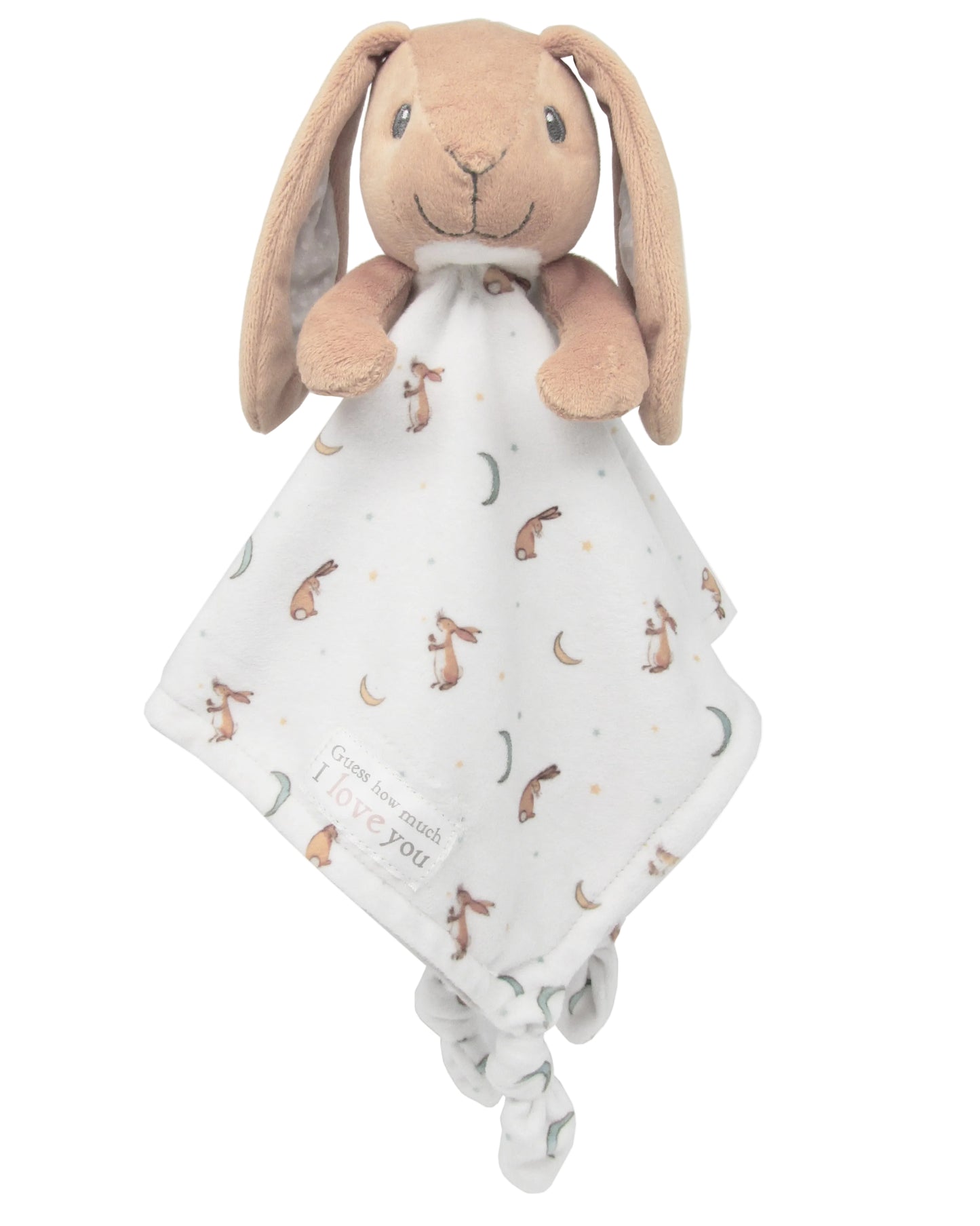 front view of the Guess How Much I Love You Bunny Lovey on a white background