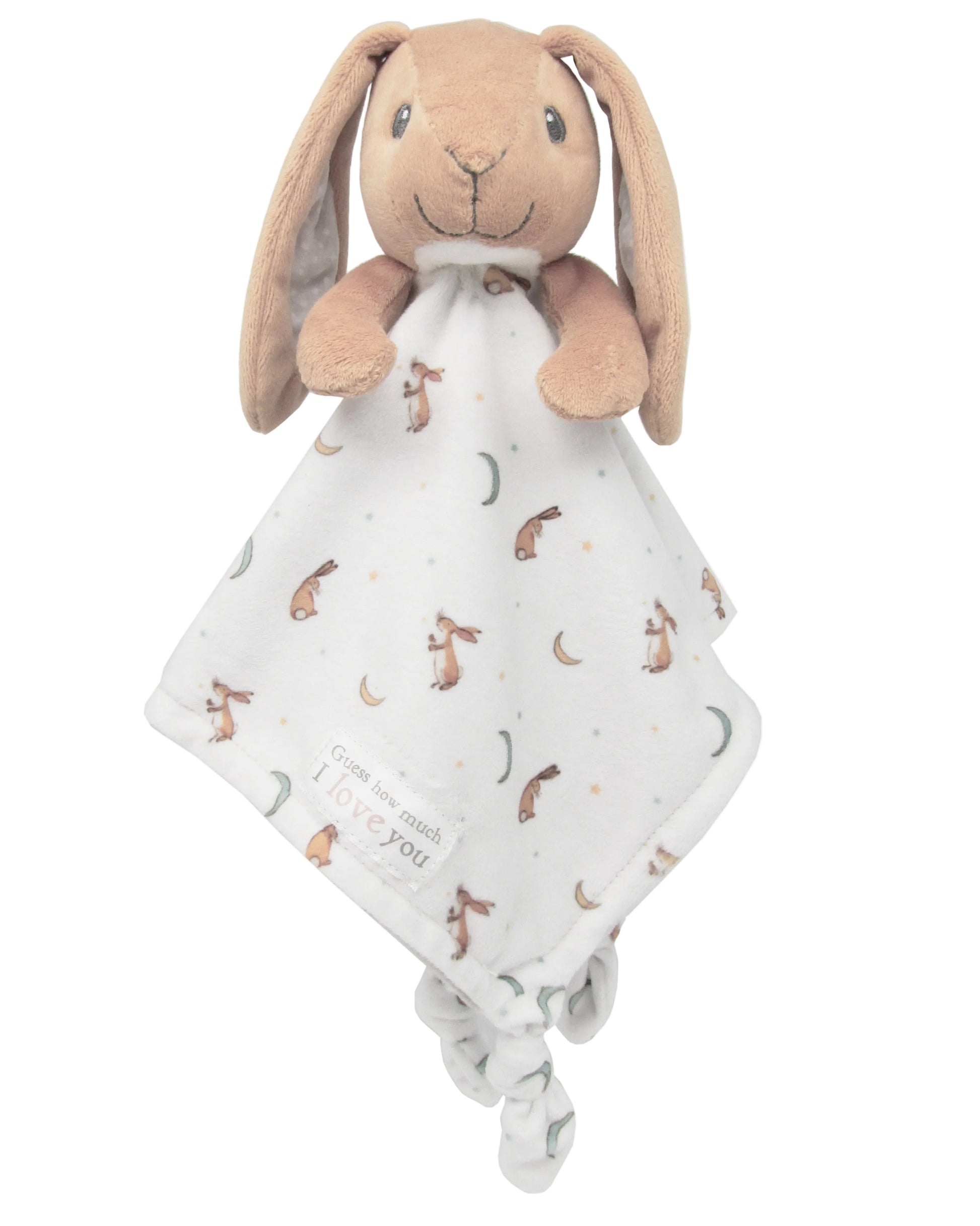front view of the Guess How Much I Love You Bunny Lovey on a white background