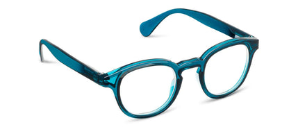 angled view of archer teal glasses