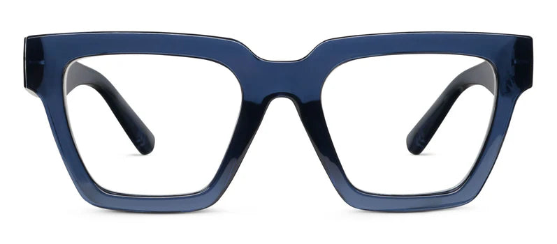 front view of Take a Bow glasses in navy