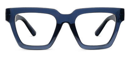 front view of Take a Bow glasses in navy