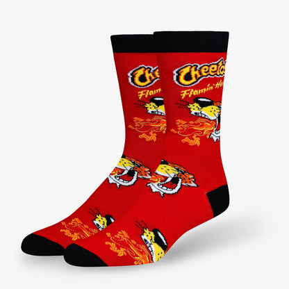 red sock with cheetos logo design