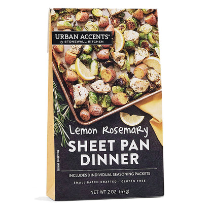 boxed package of Lemon Rosemary Sheet Pan Dinner.