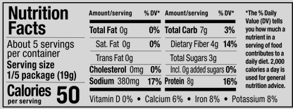 nutrition facts. Please call 501-327-2182 for more information.