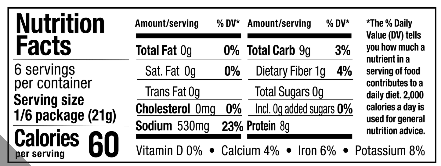 nutrition facts. Please call 501-327-2182 for more information.