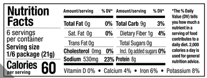 nutrition facts. Please call 501-327-2182 for more information.