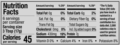 nutrition facts. Please call 501-327-2182 for more information.