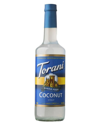 750 mL sugar free coconut torani syrup bottle