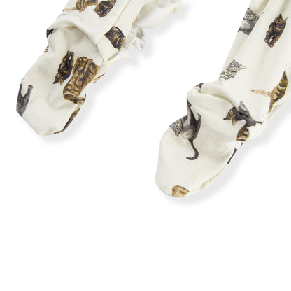 close-up of feet on cat romper