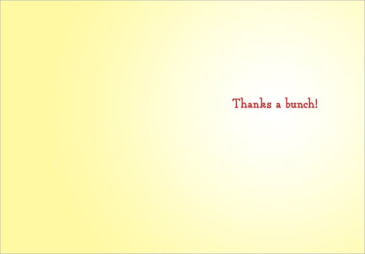 inside view of card is yellow ombre with red text listed in the description