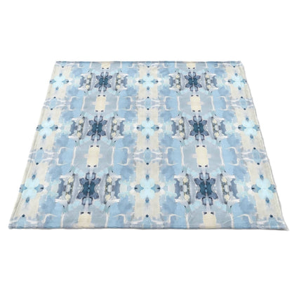 ocean breeze blanket spread out to show full pattern