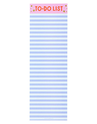 Blue Stripe To Do List Notepad on a white background