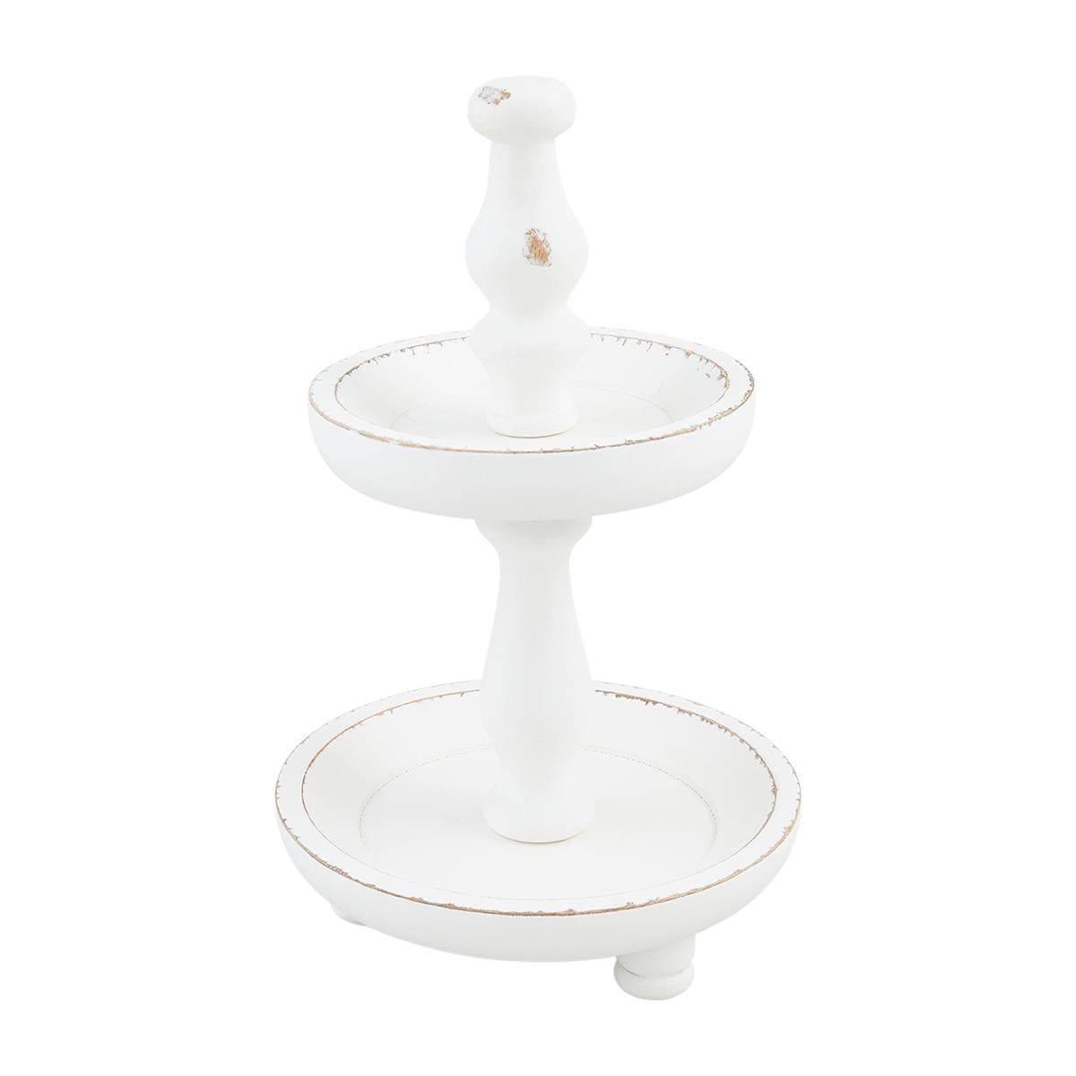White Two Tier Server shown on a white background