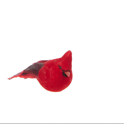  felt red cardinal with clips on the bottom.