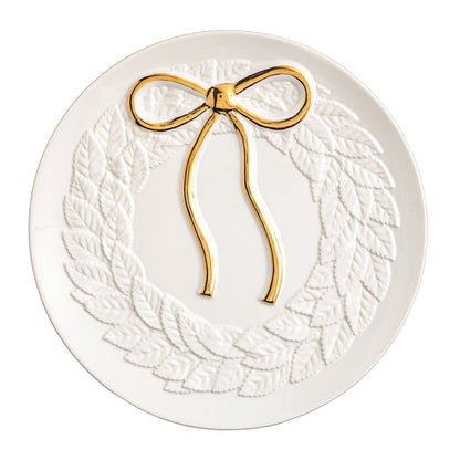 wreath platter on a white background