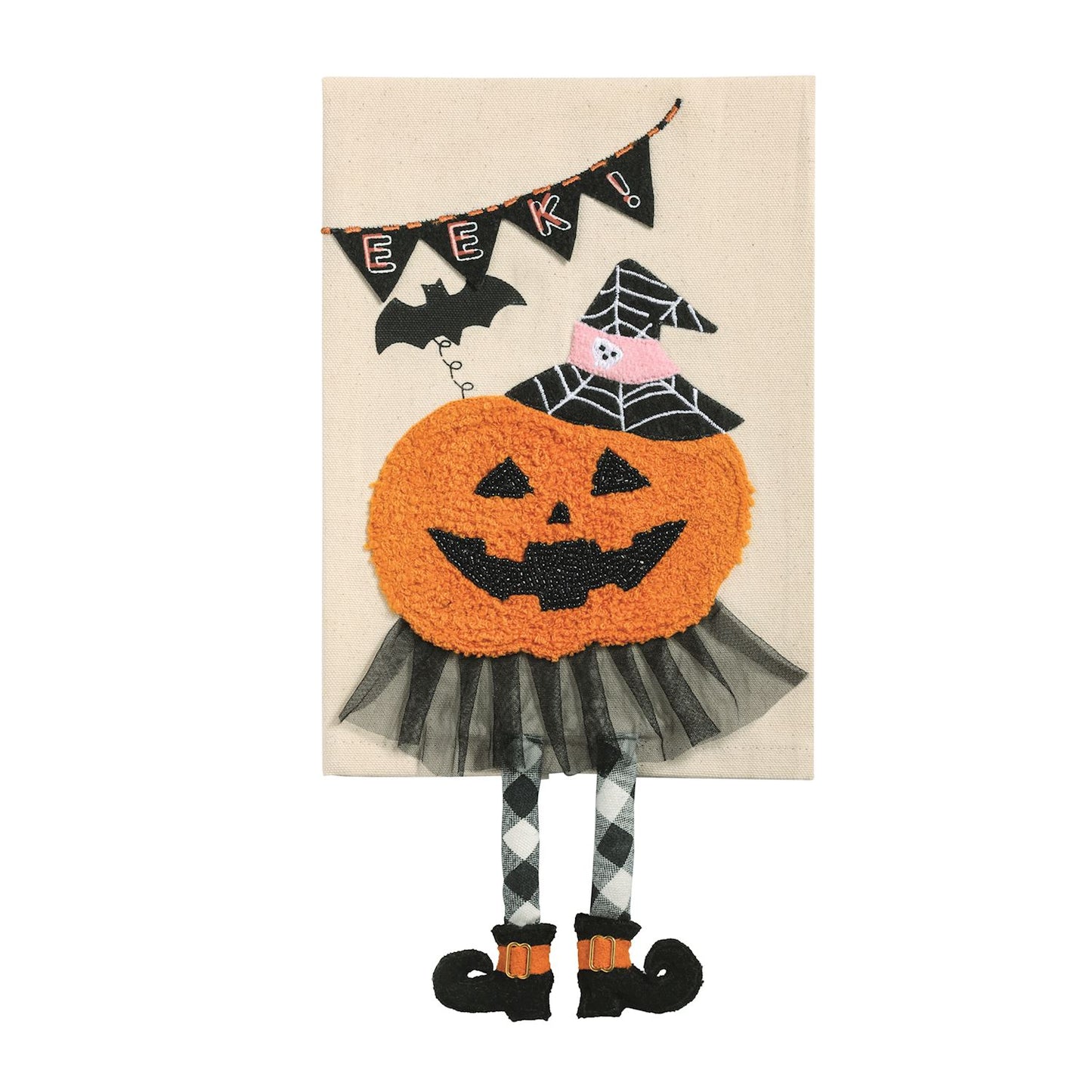 pumpkin dangle leg towel