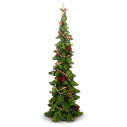 large glitter tree on a white background