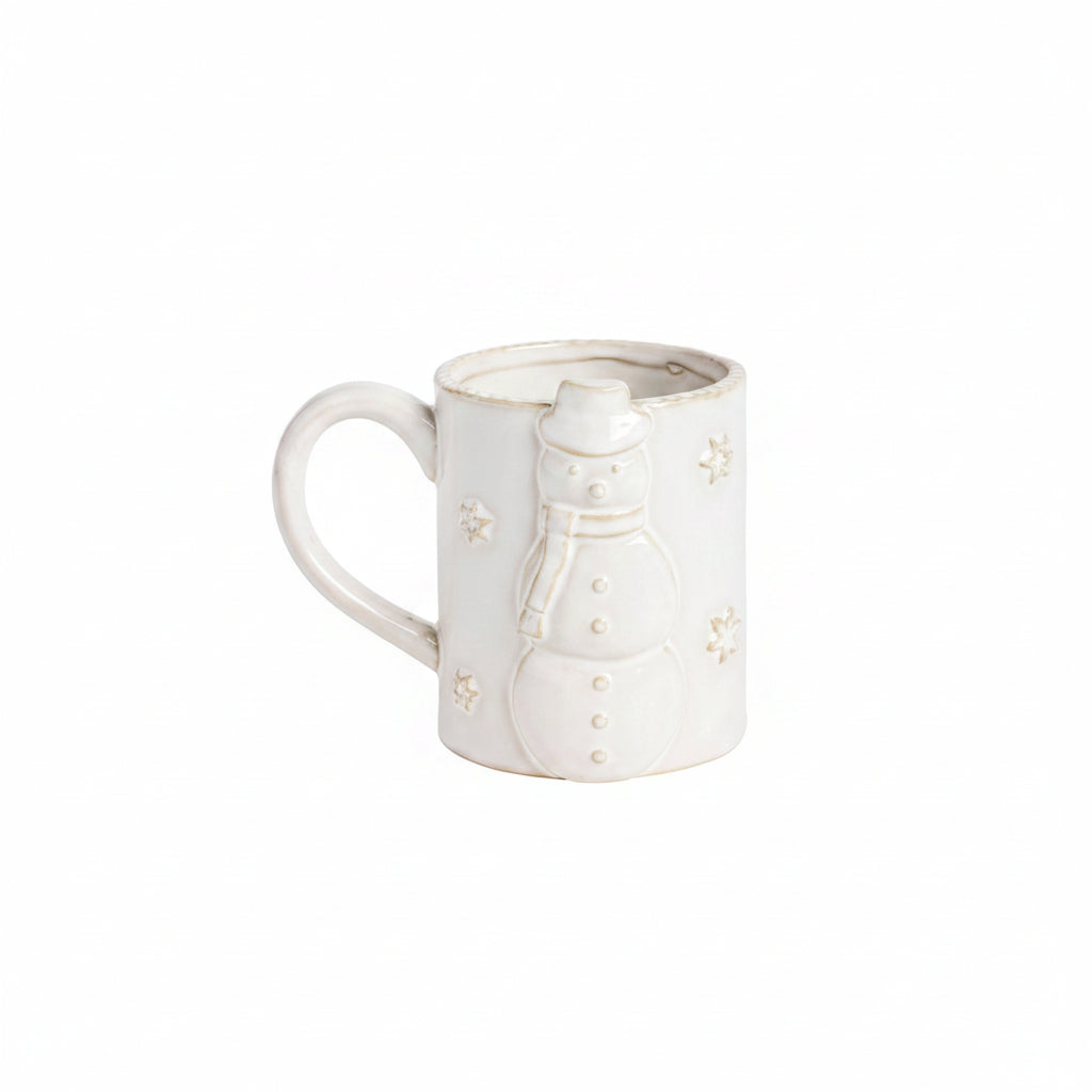 snowman mug on a white background