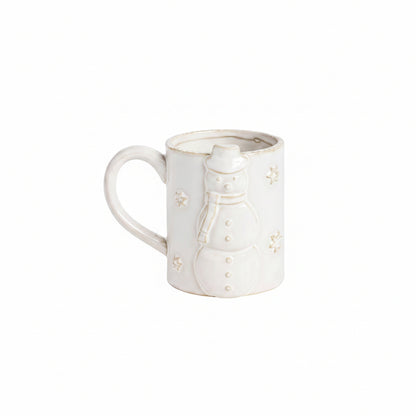 snowman mug on a white background