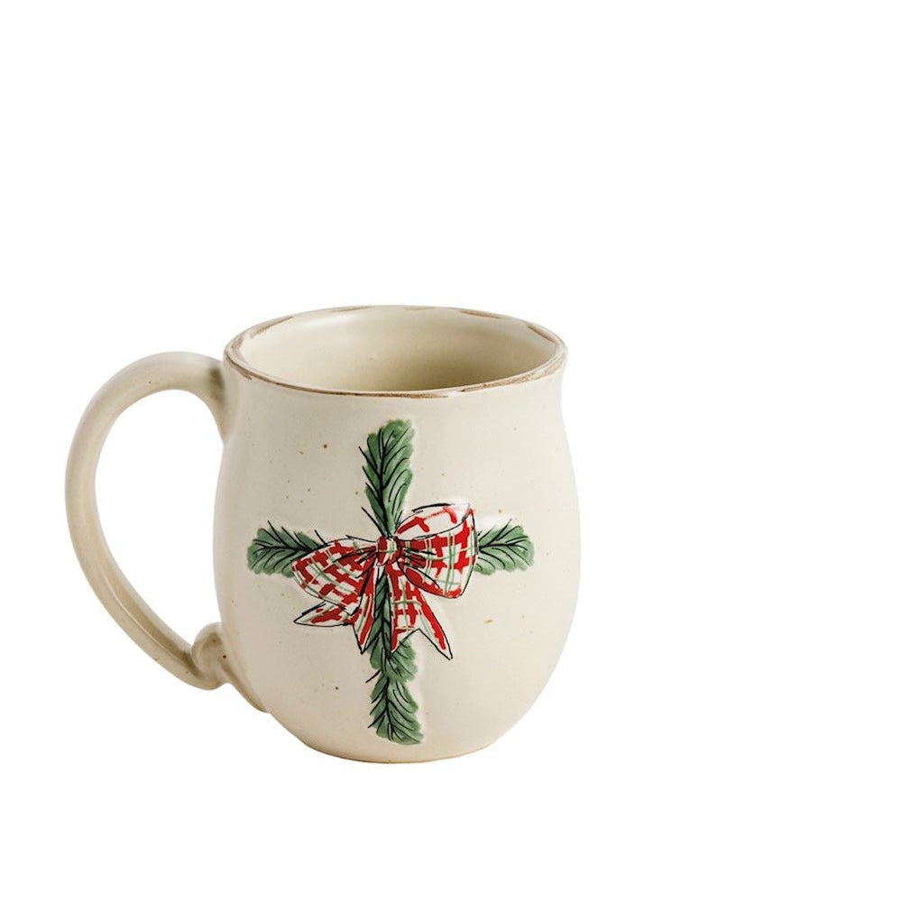 mug with christmas cross printed on it