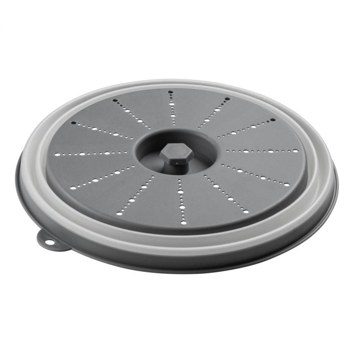 Collapsible Microwave Food Cover fully collapsed