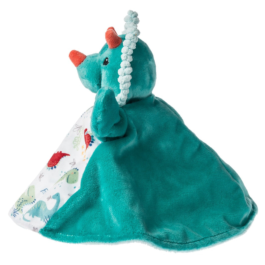 side view of the Pebblesaurus Lovie Puppet displayed against a white background