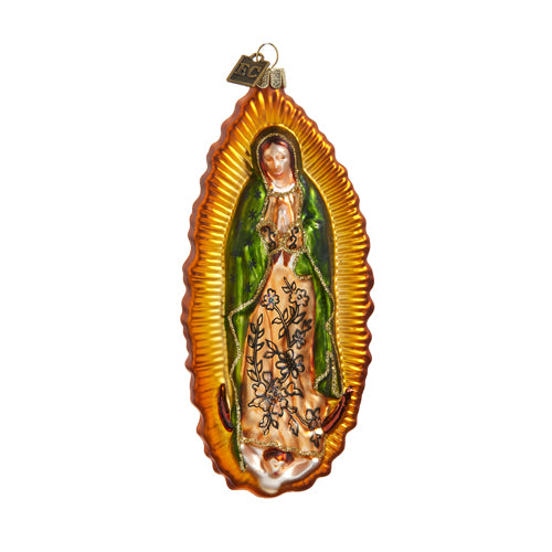 Our Lady of Guadalupe Ornament shown on a white background.