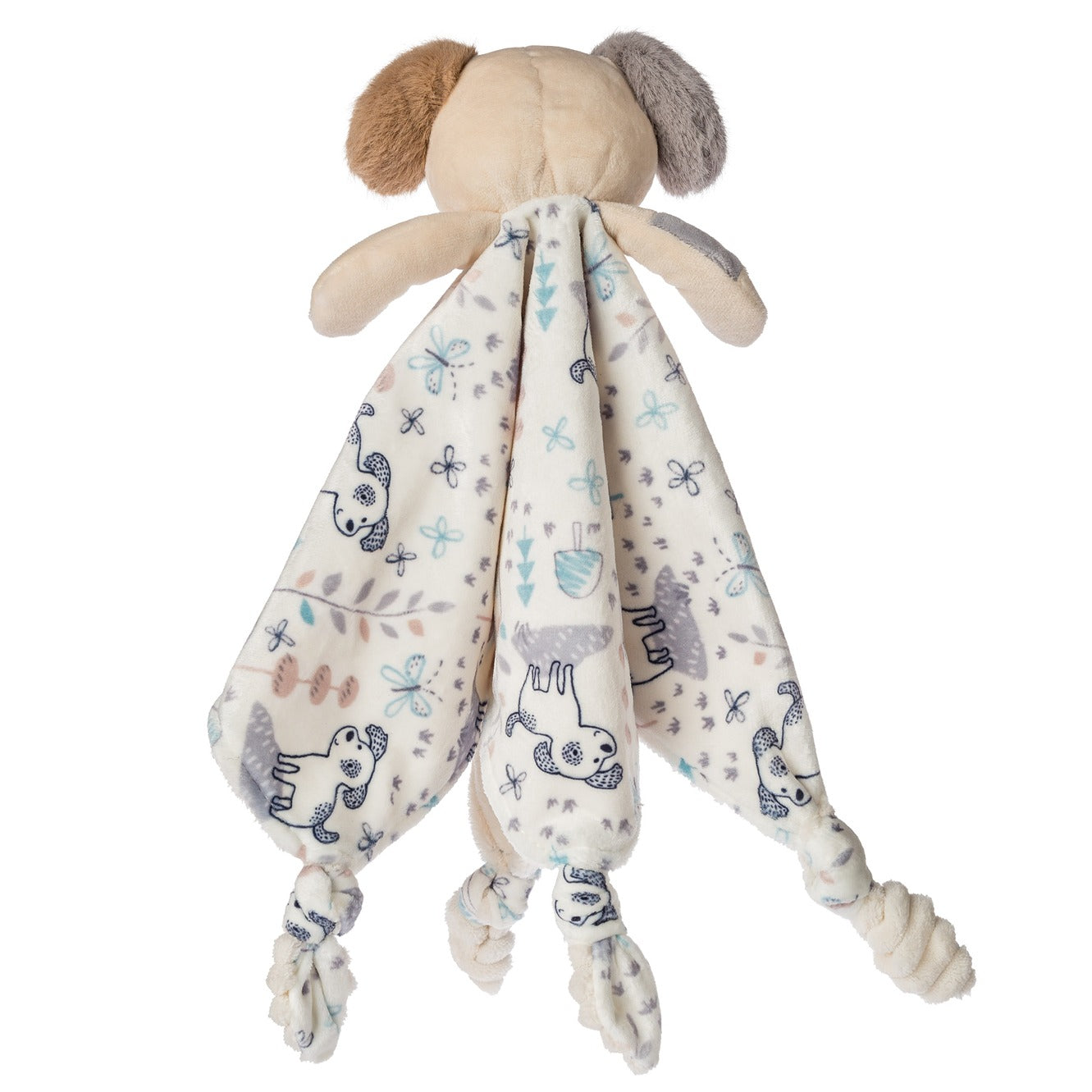 back view of the Puppy Character Blanket displayed against a white background