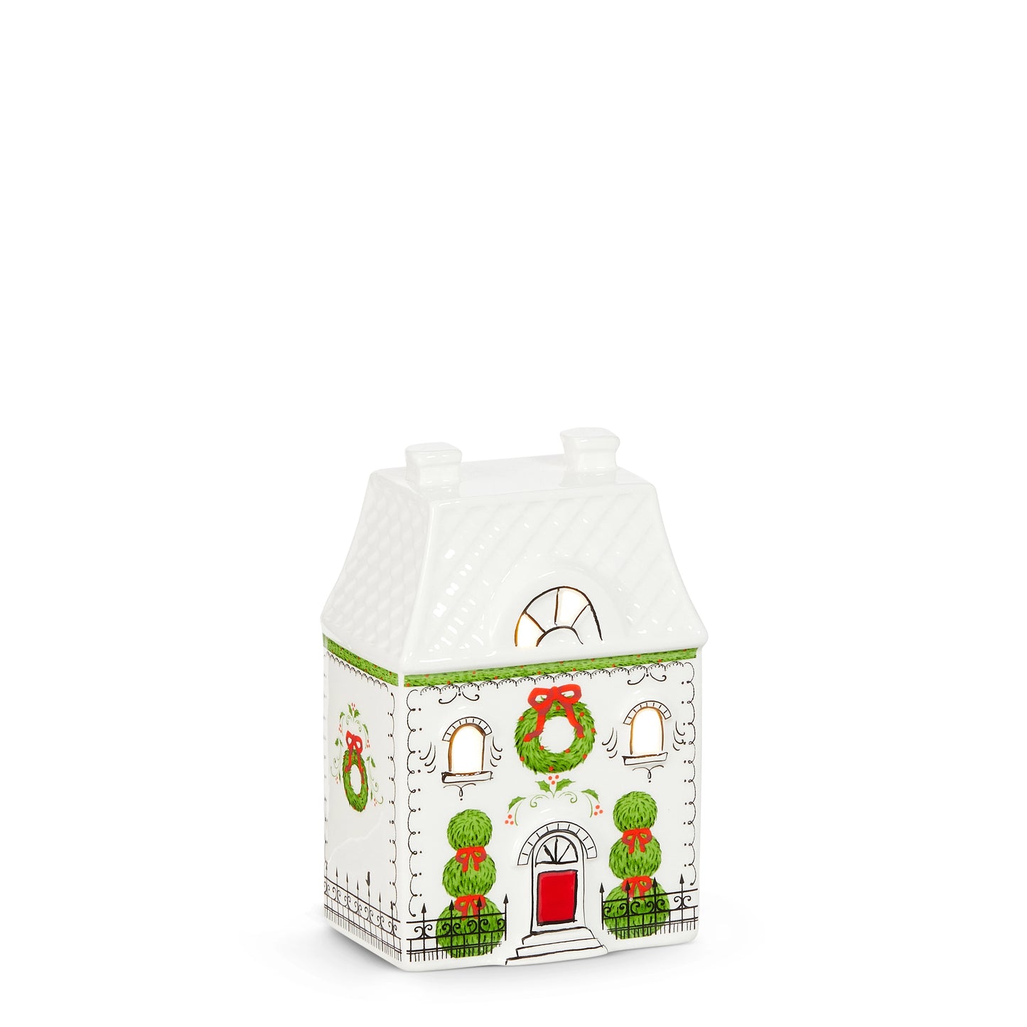 2 story small lighted village house