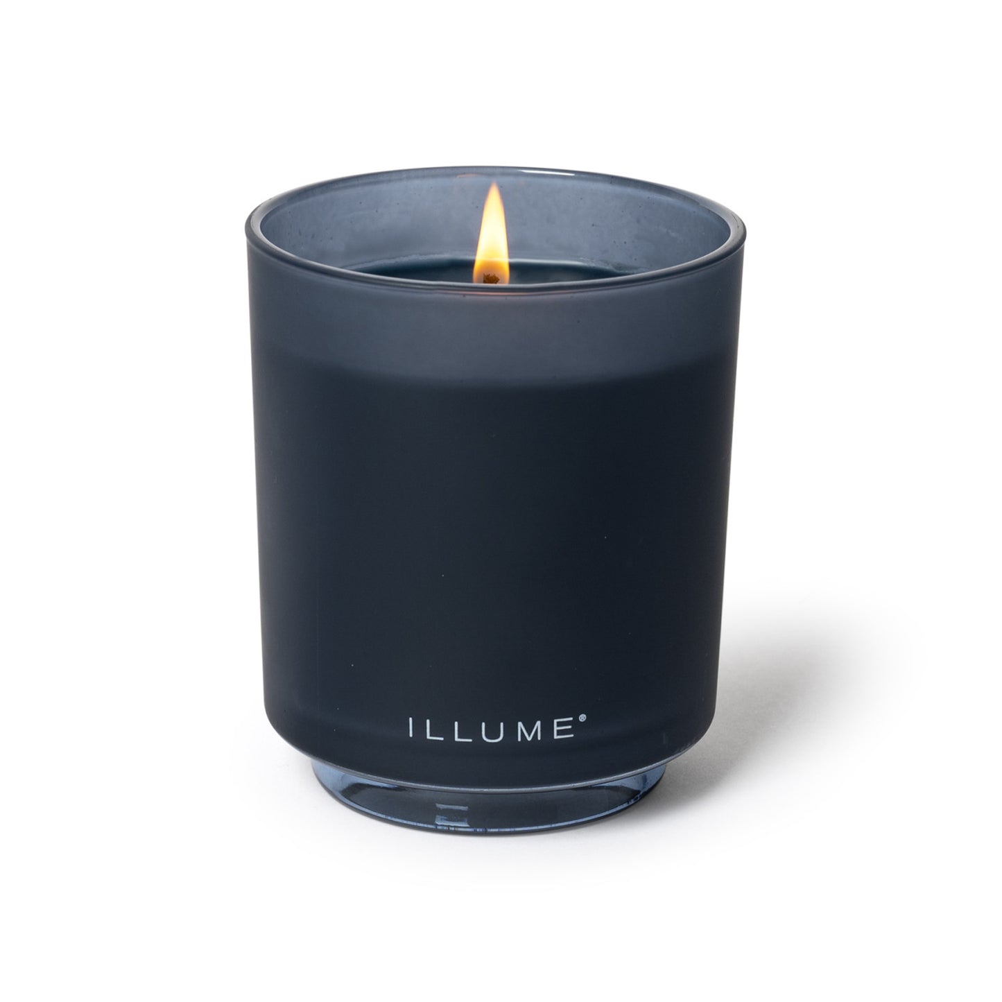 Hidden Lake Glass Candle on a white background