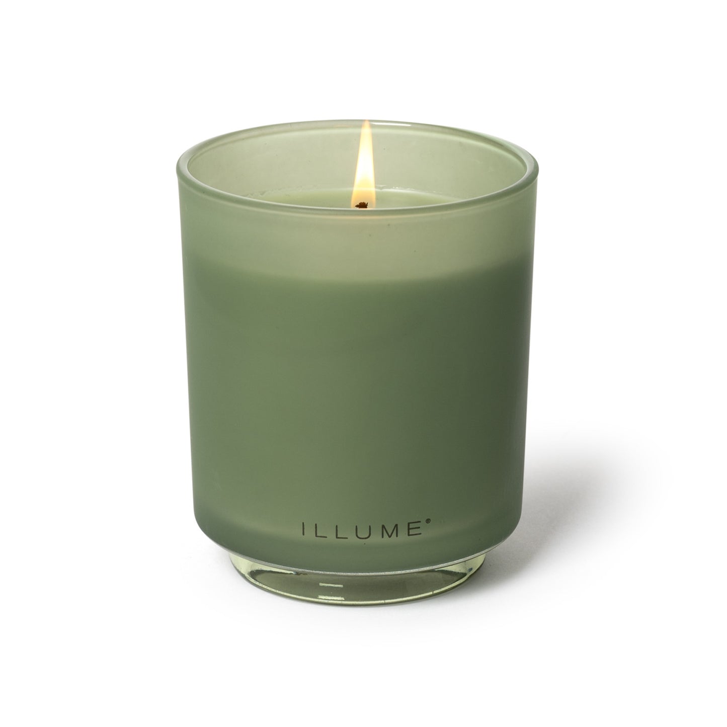 Hinoki Sage Glass Candle on a white background