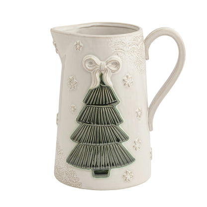pressed lace tree pitcher on a white background