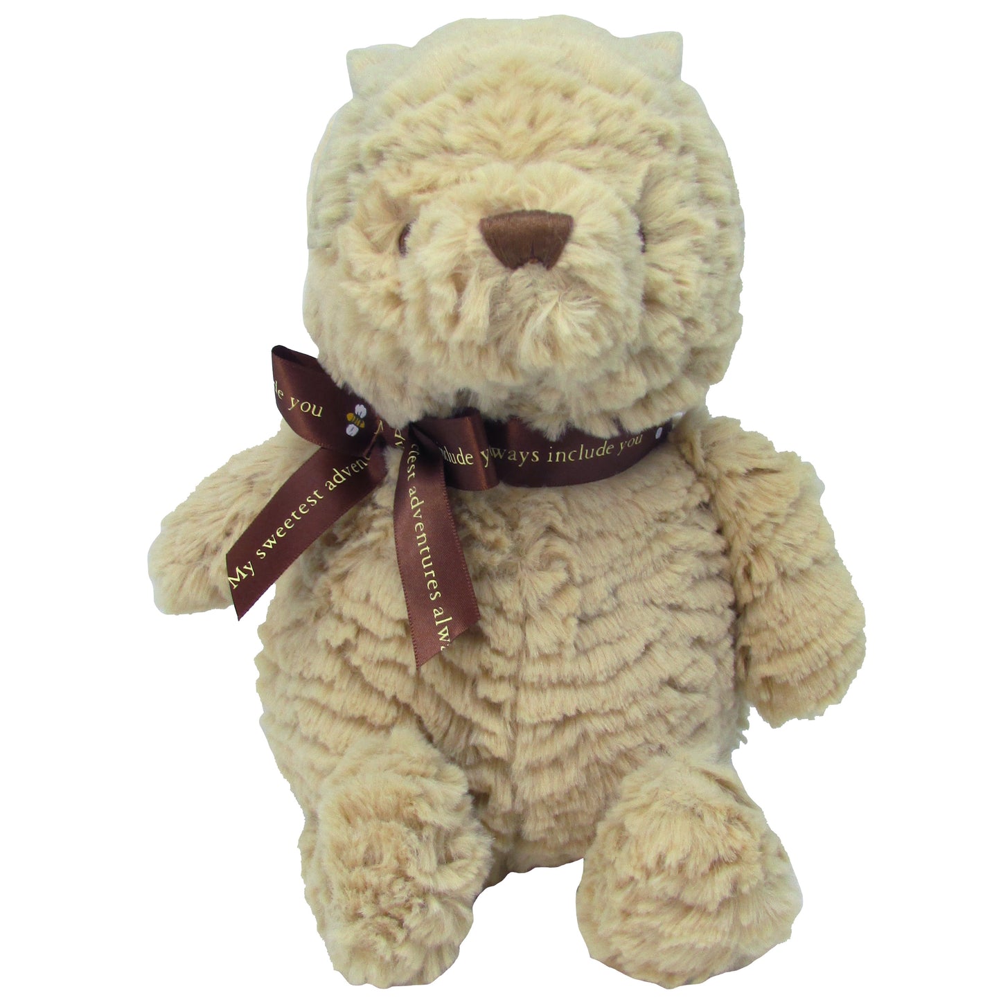 front view of the Classic Pooh Plush Toy on a white background