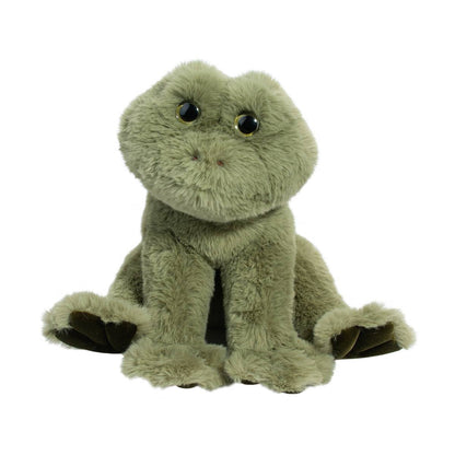 front view of Finnie Frog plush toy